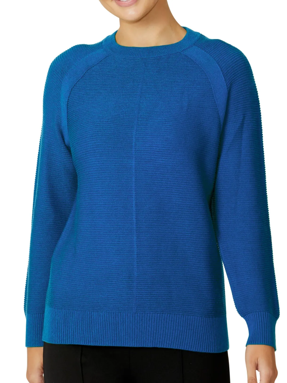 Anthea Crawford Knitwear<Alexis Blue Knit Sweater Cornflower