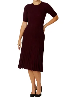 Anthea Crawford Knitwear<Aria Knit Dress Berry