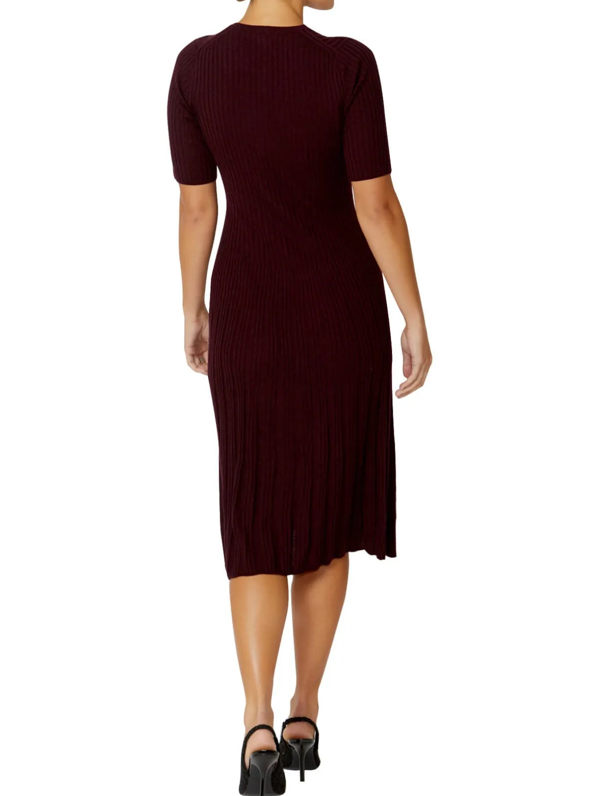 Anthea Crawford Knitwear<Aria Knit Dress Berry