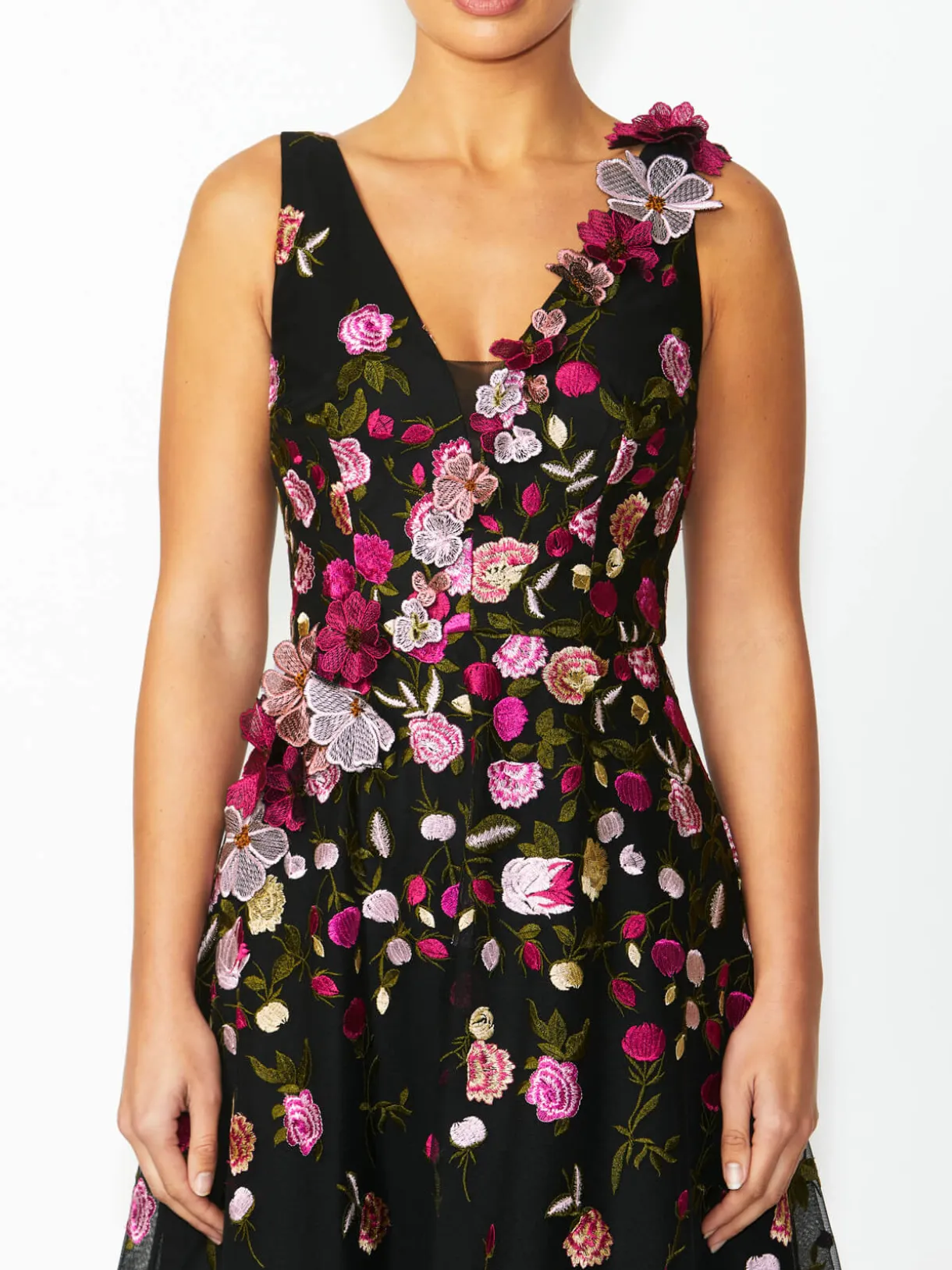 Anthea Crawford Mother Of The Bride|Event Dresses<Belle Floral A-Line Dress Black