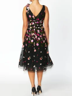 Anthea Crawford Mother Of The Bride|Event Dresses<Belle Floral A-Line Dress Black