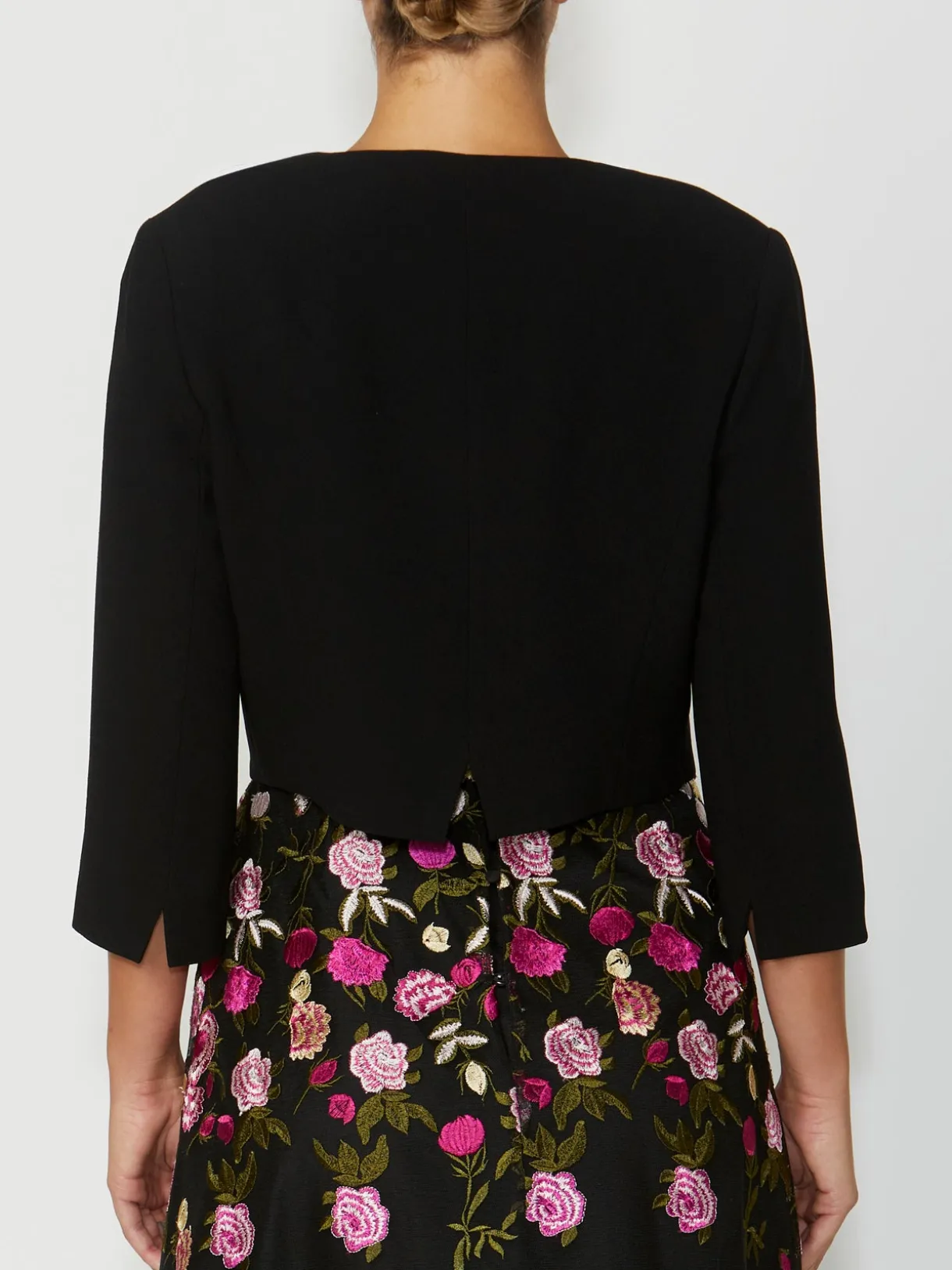 Anthea Crawford Coats & Jackets<Crepe Single Button Jacket Black