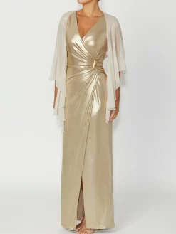 Anthea Crawford Shrugs<Silk Shrug Champagne