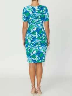 Anthea Crawford Jersey Dresses<Emelynn Palm Jersey Dress Blue