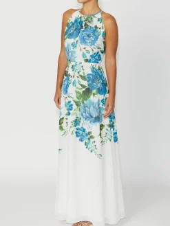 Anthea Crawford Mother Of The Bride|Floor Length Gowns<Fleur Gown Blue