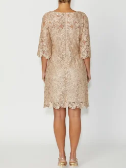 Anthea Crawford Mother Of The Bride|Event Dresses<Geneieve Gold Lace Dress Champagne