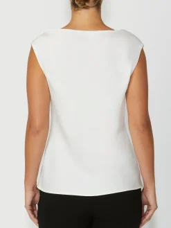 Anthea Crawford Tops<Harmony Cowl Neck Top Ivory