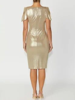 Anthea Crawford Mother Of The Bride|Event Dresses<Hebe Jersey Dress Gold