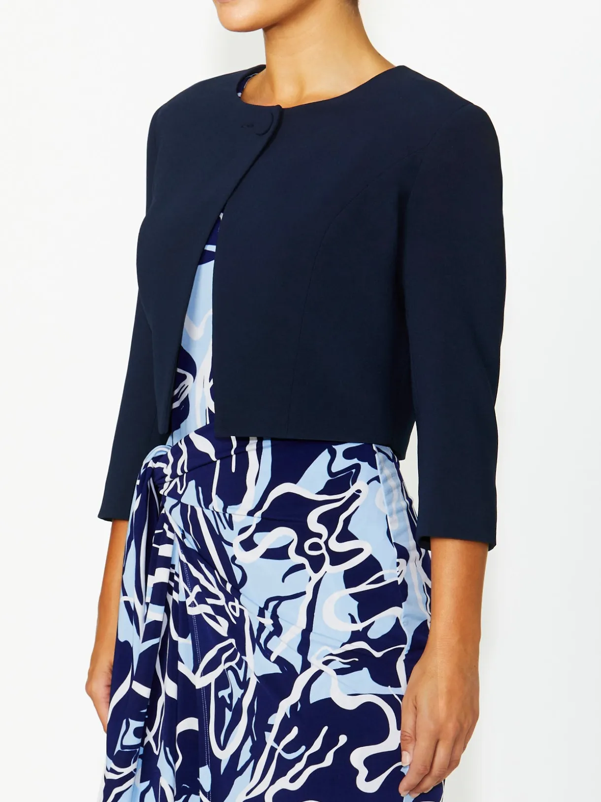 Anthea Crawford Coats & Jackets<Jackie Single Button Jacket Navy