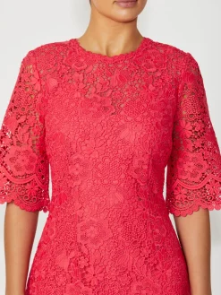 Anthea Crawford Mother Of The Bride|Event Dresses<Madeline Lace Dress Coral