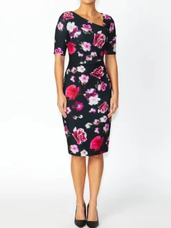 Anthea Crawford Event Dresses<Milena Floral Dress Black