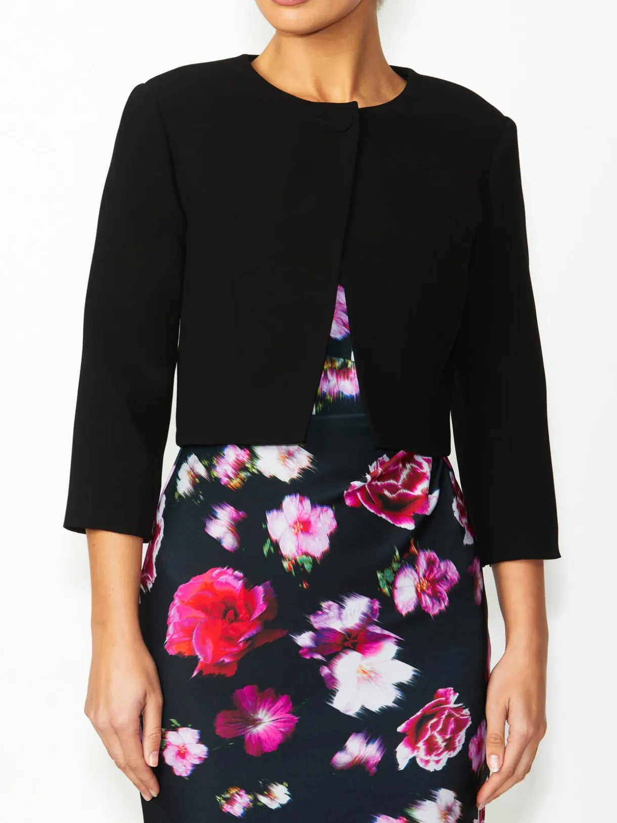 Anthea Crawford Event Dresses<Milena Floral Dress Black