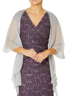 Anthea Crawford Shrugs<Silk Shrug Misty Lilac
