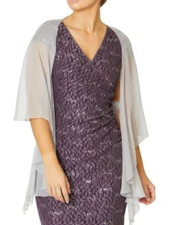 Anthea Crawford Shrugs<Silk Shrug Misty Lilac