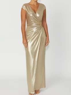 Anthea Crawford Mother Of The Bride|Jersey Dresses<Myrah Jersey Gown Gold