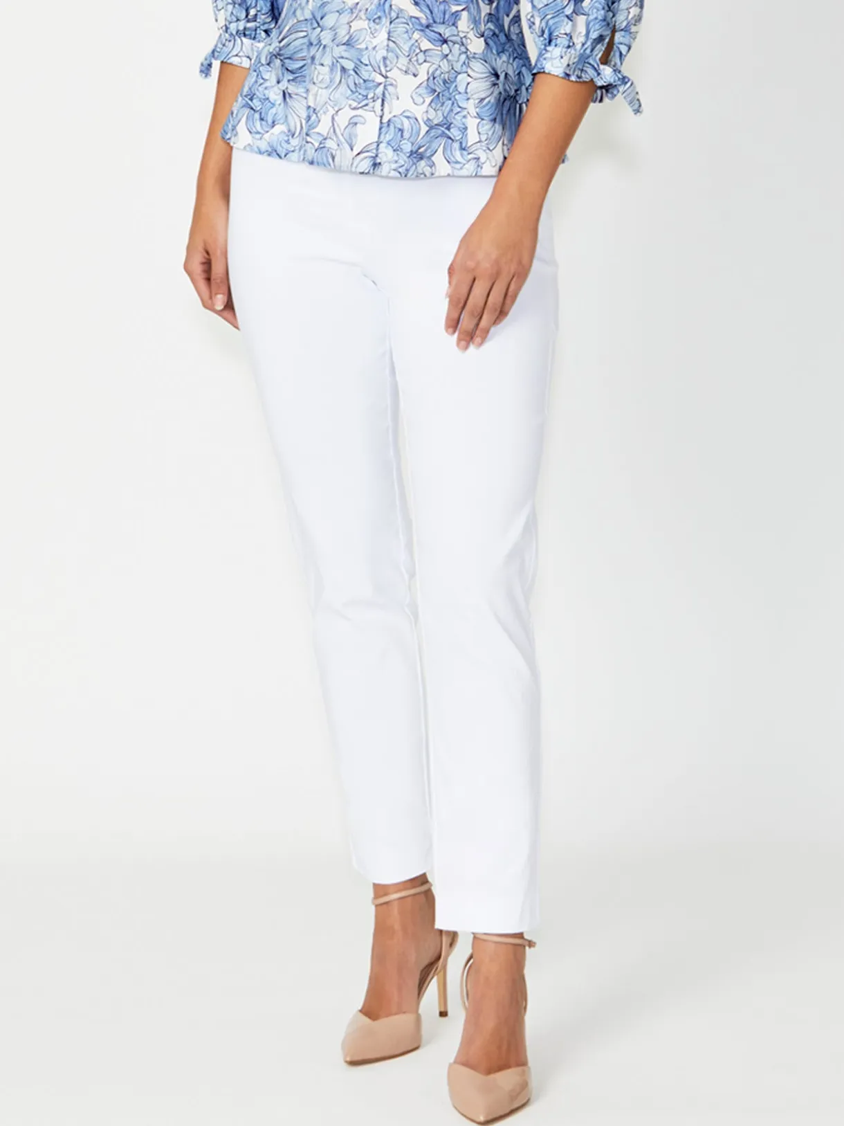 Anthea Crawford Pants<Nancy Bengaline Pant White