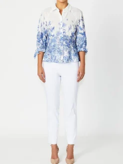 Anthea Crawford Pants<Nancy Bengaline Pant White