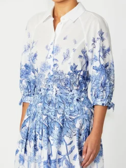 Anthea Crawford Skirts<Sally Cotton Skirt Blue