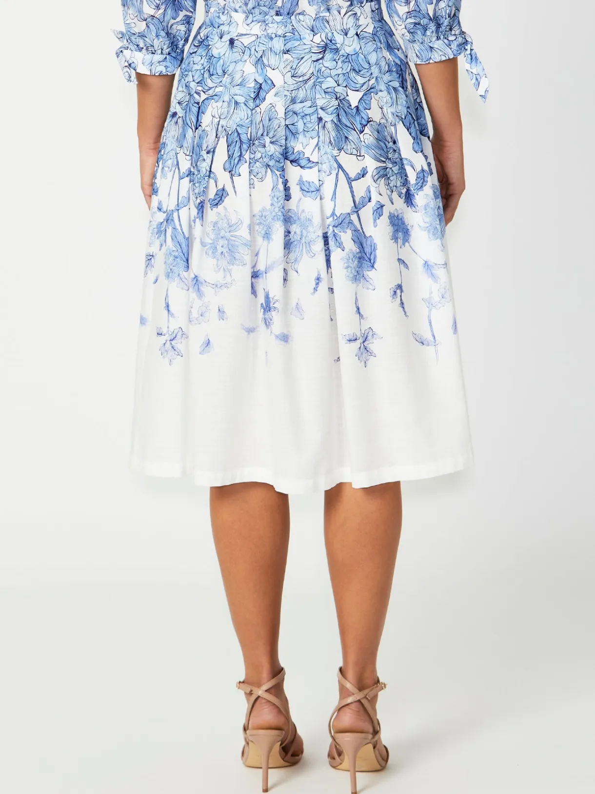 Anthea Crawford Skirts<Sally Cotton Skirt Blue
