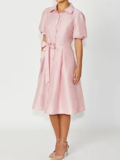 Anthea Crawford Mother Of The Bride|Event Dresses<Simone Pink Shirtdress Light pink