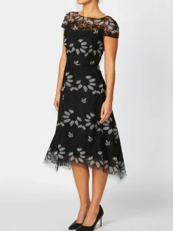Anthea Crawford Mother Of The Bride|Event Dresses<Stellar Embroidered A-Line Dress Black