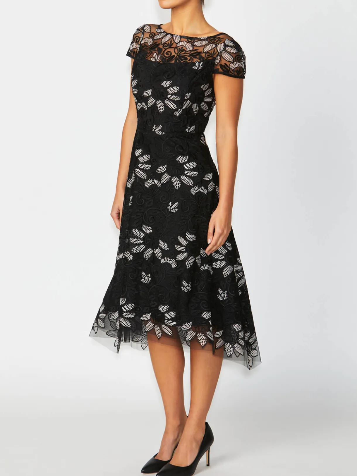 Anthea Crawford Mother Of The Bride|Event Dresses<Stellar Embroidered A-Line Dress Black