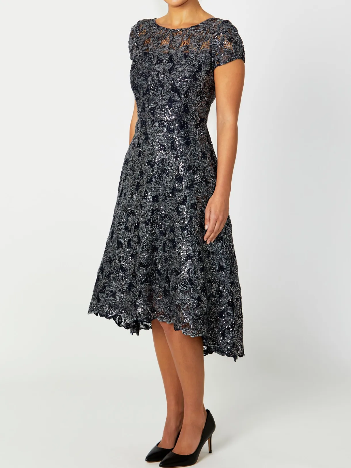 Anthea Crawford Mother Of The Bride|Event Dresses<Stellar Sequin A-Line Dress Navy