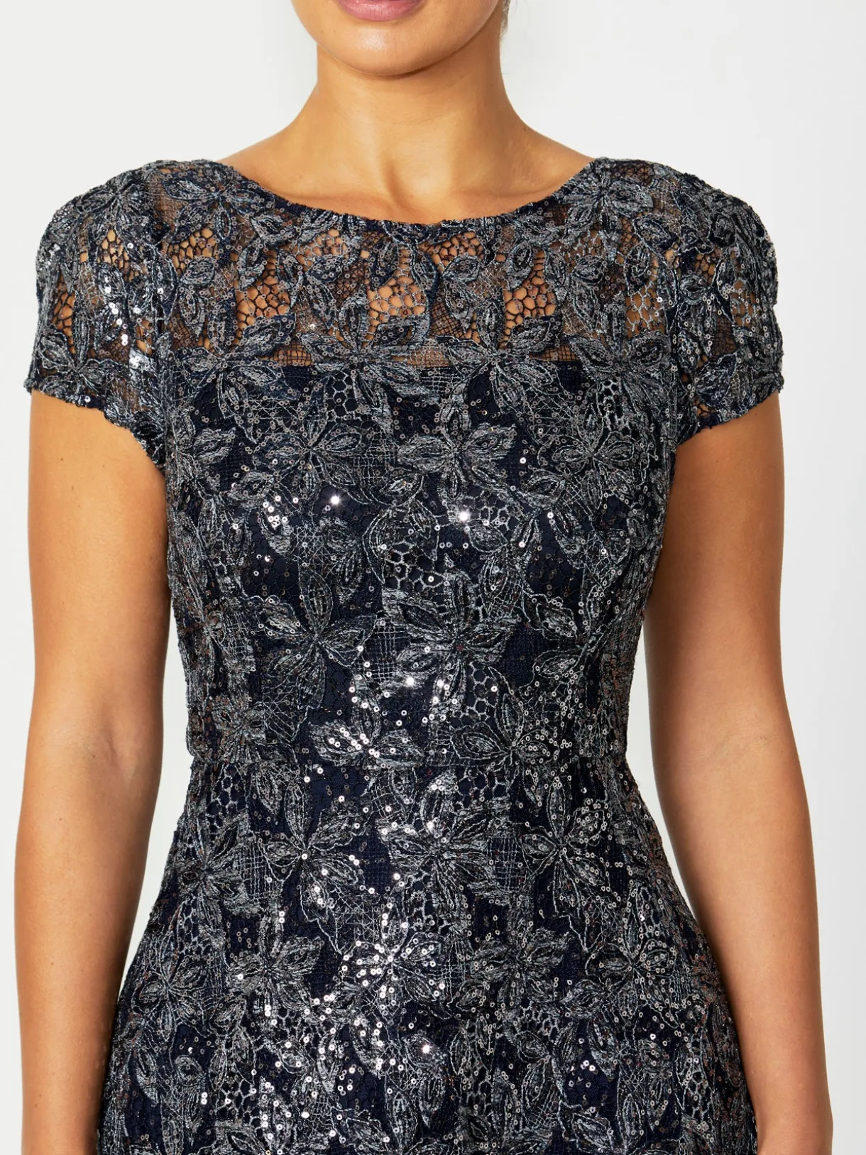 Anthea Crawford Mother Of The Bride|Event Dresses<Stellar Sequin A-Line Dress Navy