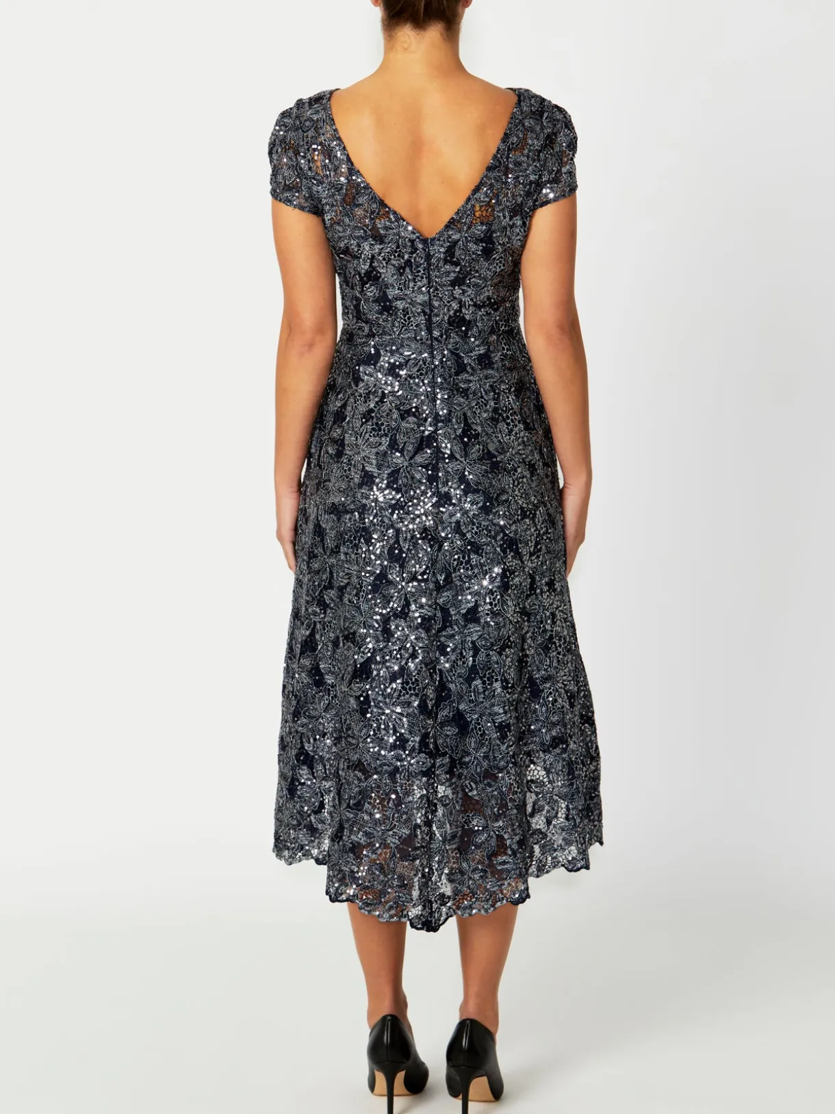 Anthea Crawford Mother Of The Bride|Event Dresses<Stellar Sequin A-Line Dress Navy