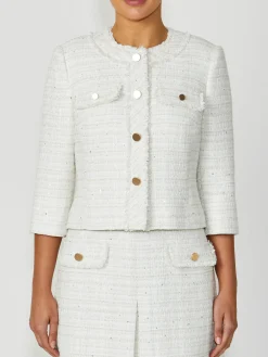 Anthea Crawford Coats & Jackets<Tabitha Tweed Jacket Ivory