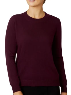 Anthea Crawford Knitwear<Verna Berry Knit Sweater MARLE BERRY