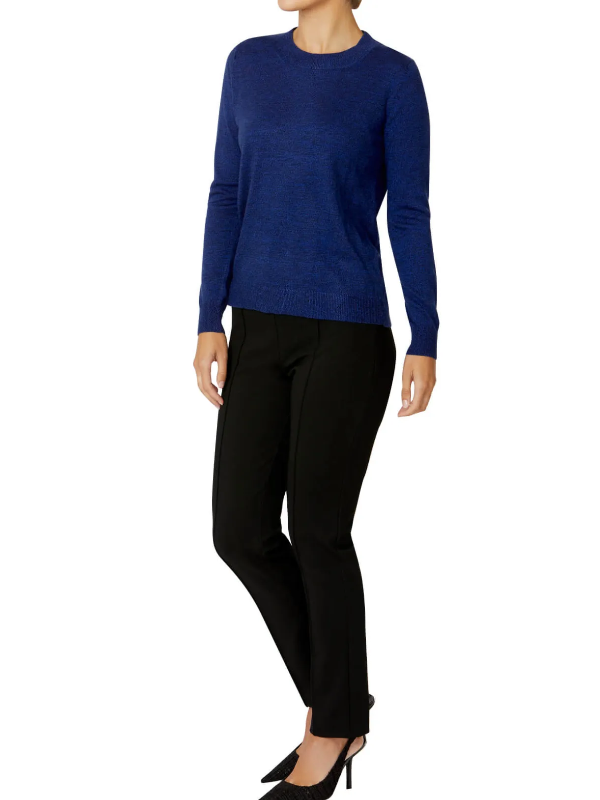 Anthea Crawford Knitwear<Verna Cobalt Knit Sweater MARLE COBALT