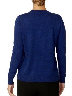 Anthea Crawford Knitwear<Verna Cobalt Knit Sweater MARLE COBALT