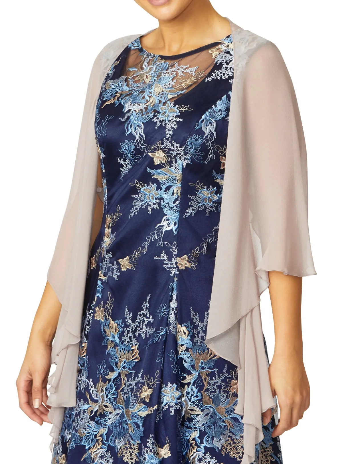Anthea Crawford Shrugs<Silk Shrug Whisper